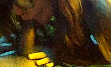 the submissive loves swallowing the entire cock along with the balls