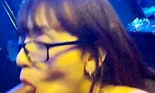 the submissive loves swallowing the entire cock along with the balls