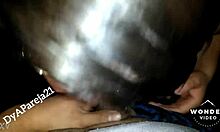 Amateur wife gives deep blowjob to her husband in the USA