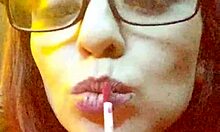 the submissive loves swallowing the entire cock along with the balls