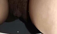 gretala shaves her pussy on the toilet