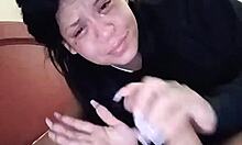 My stepbrother forces me to suck his cock after leaving us alone