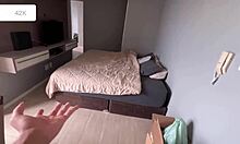 mostrando apartamento novo e estreando com foda caseira ft amberzinha