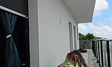 Tommy cabrio fucks on balcony, neighbors watching