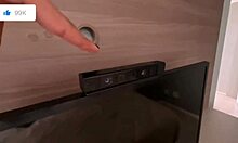 mostrando apartamento novo e estreando com foda caseira ft amberzinha