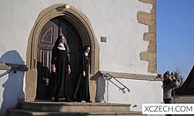 Crazy catholic nuns licking pussies all over the place