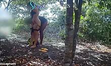 interracial married woman fucked in the woods