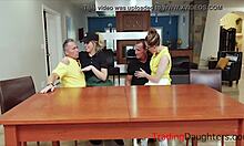 sugar daddy licked my pussy in a wild group bang