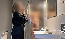 i caught husband jerking on stepmom in bathroom and joined