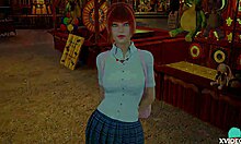 Teen babe Johanna goes on a cute date in the double homework game roleplay.