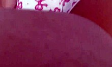 Blonde fuck doll gives ass to stepfather sex toy intensely