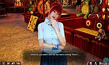 Teen babe Johanna goes on a cute date in the double homework game roleplay.