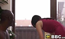 Cockcraving Babe Stretched In Interracial Fuck