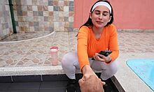 I go jogging in park and meet trainer who fucks me