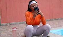 I go jogging in park and meet trainer who fucks me