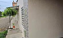 The pretty brunette teen receives abundant hot cum on her lovely face