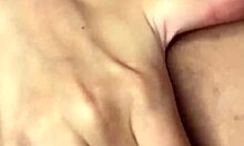 Brunette teen displays her pretty pussy up close with cum dripping from her mouth