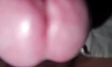 Ansima moans and cums huge cock - open mouth and drink my sperm