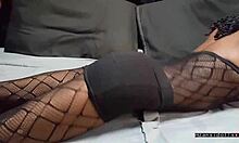18y Old Ebony Fucked In Fishnets Pt 1