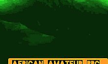 Ebony couple fucks bbc!