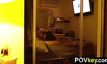 my hot ex girlfriend is back, sucking my dick in this pov video, it feels so good