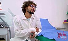 Doctor fucks two shy lesbians in the ass during exam