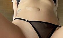 petite latina lingerie model backstage anal sex vertical pov