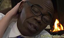 stepdaughter gobbles and gets banged by big black cock