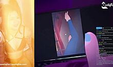 Meru the succubus live reaction with fans exotiqfox solo masturbation