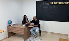 fucking the new substitute teacher sarah black with huge cock