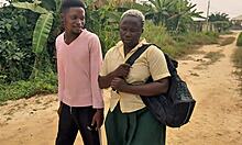 Nigerian Village School Girl Taken To Jungle And Fucked By Mature Man