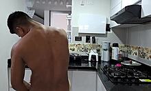 Puta Rubia Latina Chupa Mi Verga En La Cocina Parte 2 Dejo Mi Leche En Su Trasero