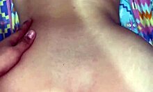 Young amateur with big ass gets fucked doggystyle in the kitchen.