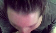 before go to work she deepthroat all my cock