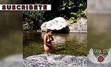 outdoor in public river, step brother records for viewers