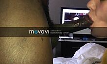 Fat ass gets pounded doggy style by big black cock, tight pussy stretched 😈