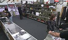 Petite brunette does ass lick before getting fucked doggy