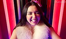 chubby babe pov blowjob