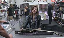 Petite brunette does ass lick before getting fucked doggy