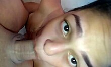 Wife Slobbers On Hubby's Cock Before Dominating Him With Rough Riding!