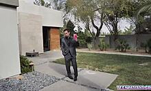 Tiny asian teen 18+ elle venove gets a strapon threesome punishment from her neighbors diamond banks and johnny castle