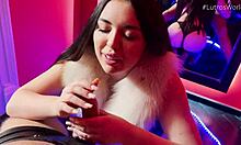 chubby babe pov blowjob