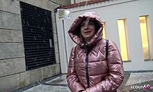 german scout - cute natural teen mila, want to fuck at real pick up casting?