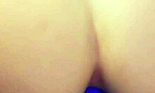 Does this big-ass student need a cock in her tight ass? She uses her thick dildo.