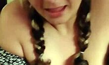 Hot wife practices bj and tit play for upcoming scene