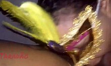 mature bbw latina gives sloppy blowjob in lingerie while being humiliated and ass worshiped