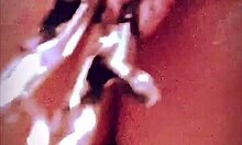 Big pussy lips dangled and stretched with weights