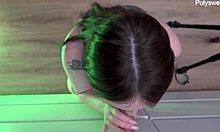 Sexy Lips Gently Sucking On Dildo