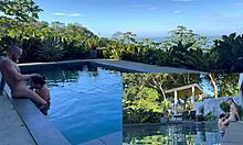 outdoors in costa rica, detailed anal fucking and blowjob action