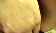 wife lovingly blows husband at home